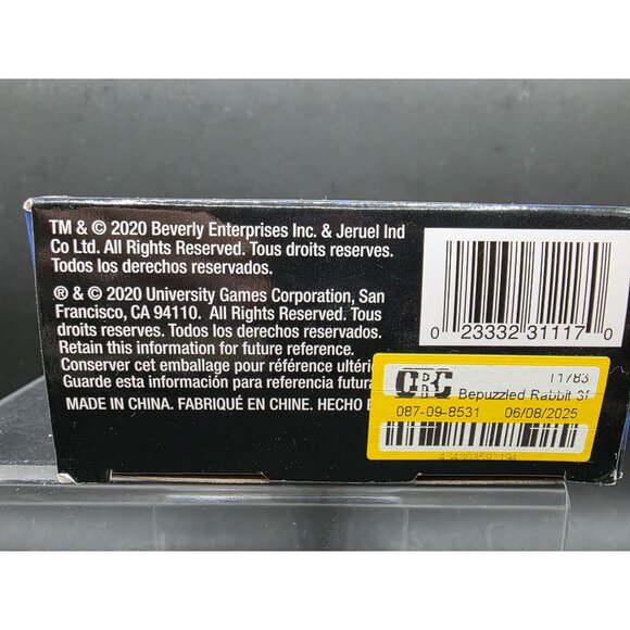 3D Crystal Puzzle Bunny 43-Piece Set Ages 12+ By BePuzzled - Picture 7 of 7